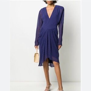NEVER WORN PHILOSOPHY DI LORENZO SERAFINI LONG SLEEVE POLKA DOT DRESS size 6